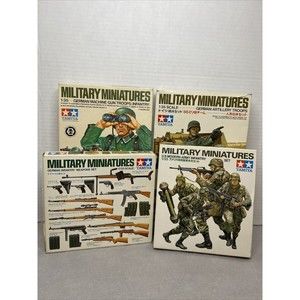 Tamiya 1/35 German Infantry Troops –‎ 4 Vintage Model Kits (Incomplete)